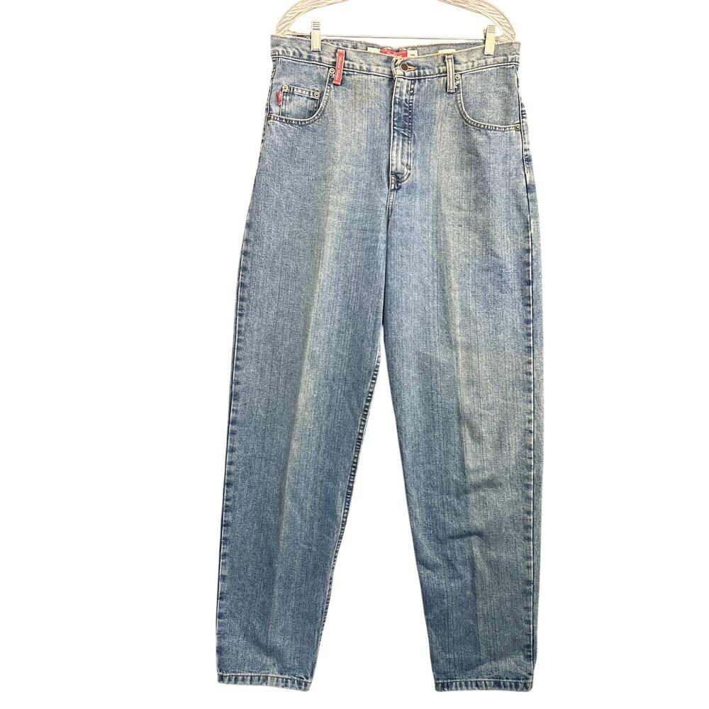 Genuine Road Rags Jean Co Vintage 90s High-Waist Light Wash Denim Jeans Women 14